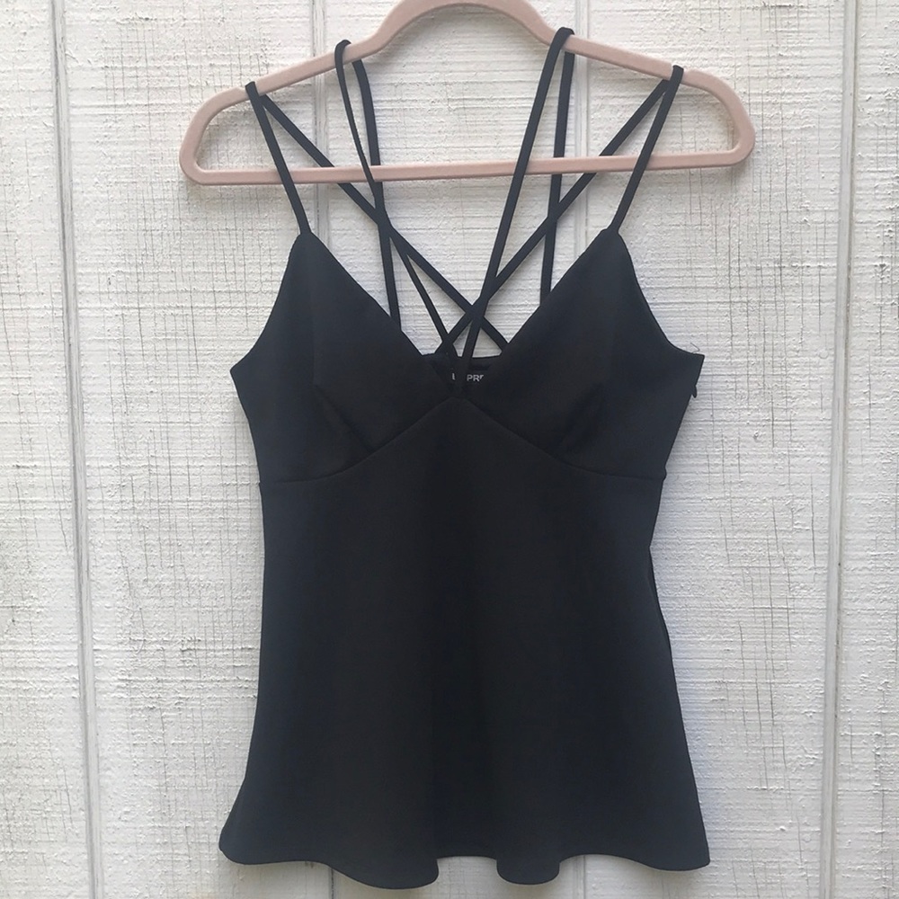 Express Cris Cross Strap Top